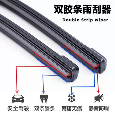 Double-layer rubber strip wiper Wiper