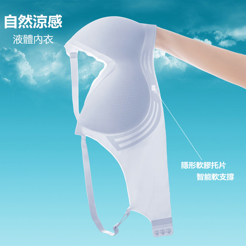 [High quality] Ultra-thin cool underwear for women, comfortable, seamless, soft support, beautiful back, large size breathable bra