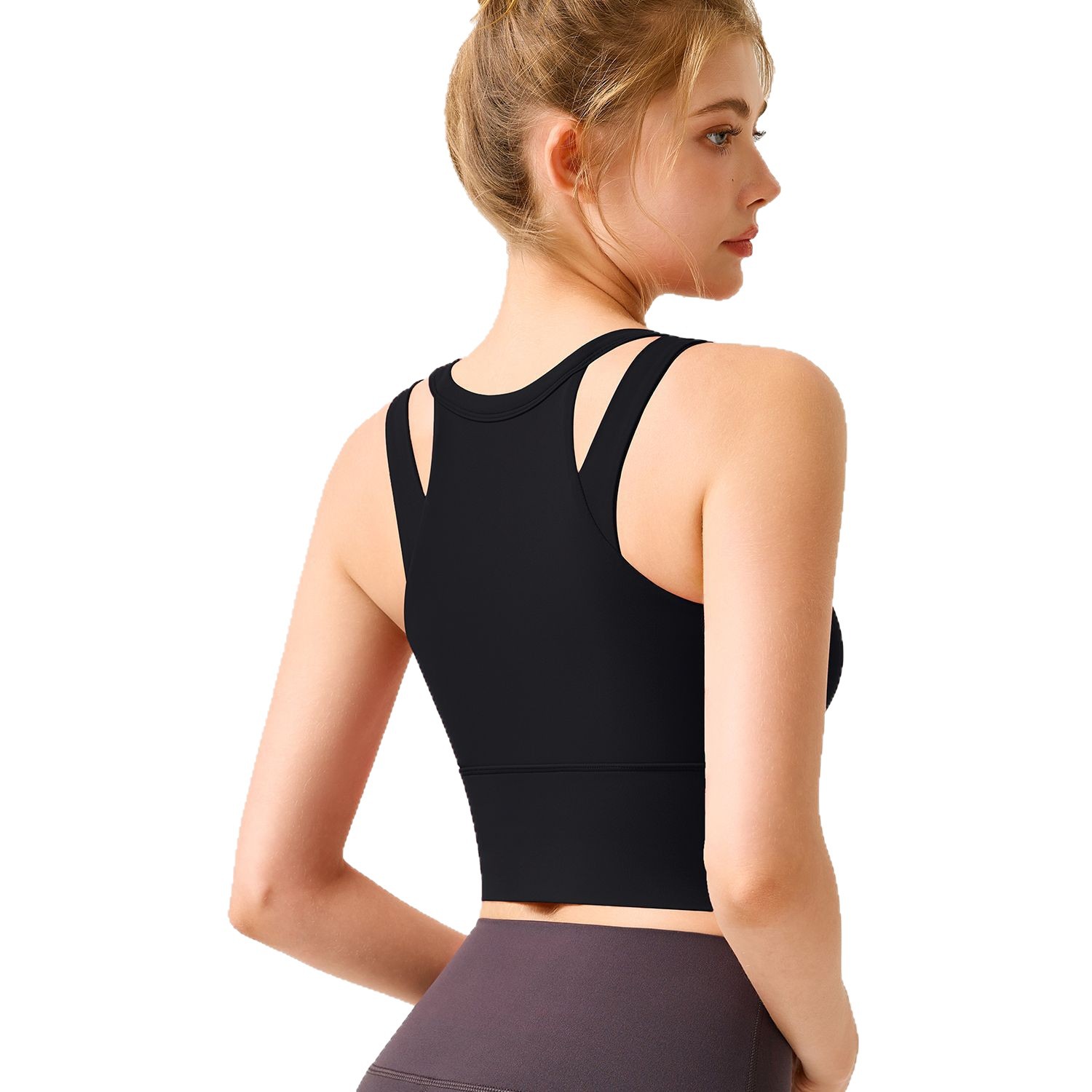Fat mm talla grande ropa interior deportiva mujer de alta resistencia doble banda ancha sujetador correr yoga a prueba de golpes fitness chaleco trasero