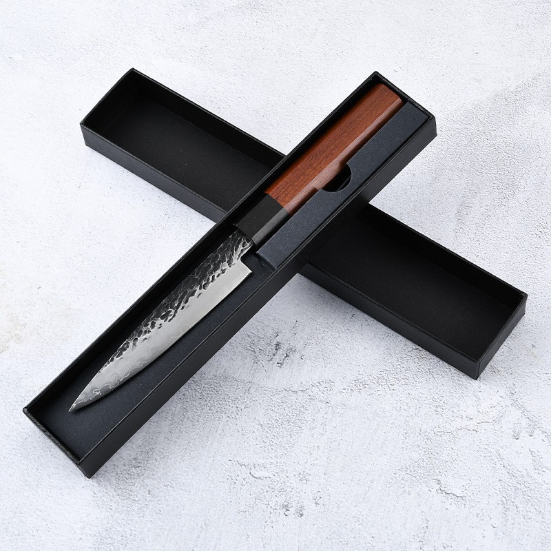 Neutral universal exquisito mundo regalo caja de color embalaje cuchillo de cocina cuchillo de fruta expreso color negro caja de embalaje