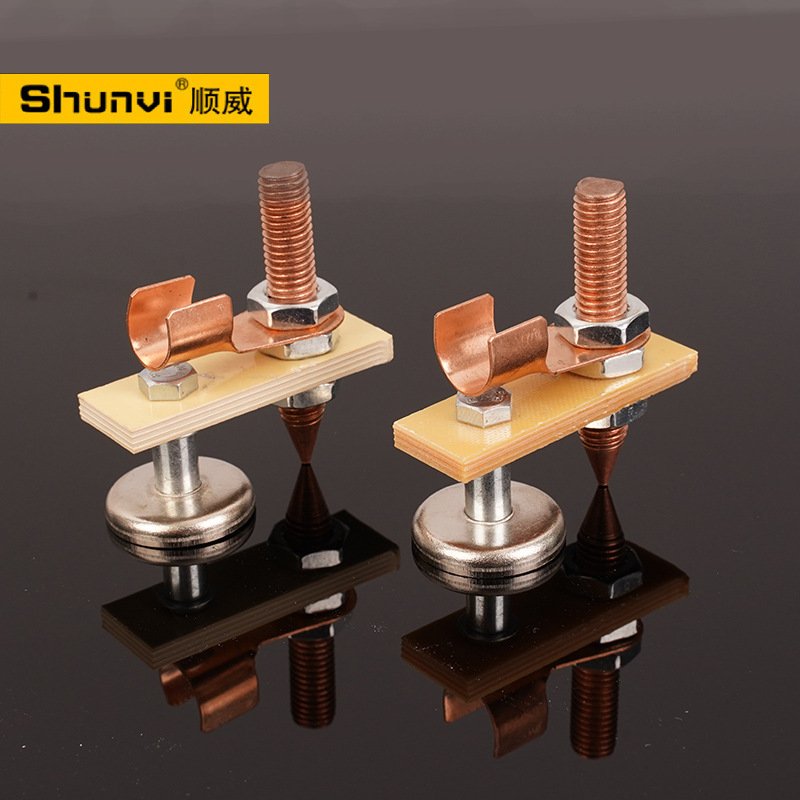 Зажим заземления Shunwei одноголовый