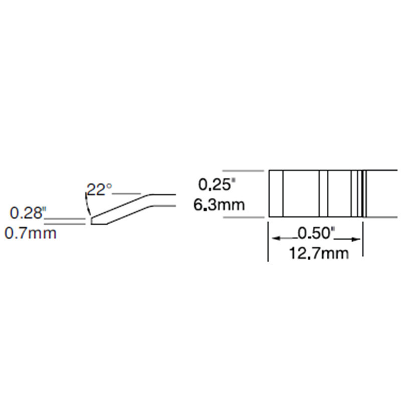 美国 METCAL OKI PTTC-804 镊型烙铁头 适用MX-PTZ 镊夹手柄