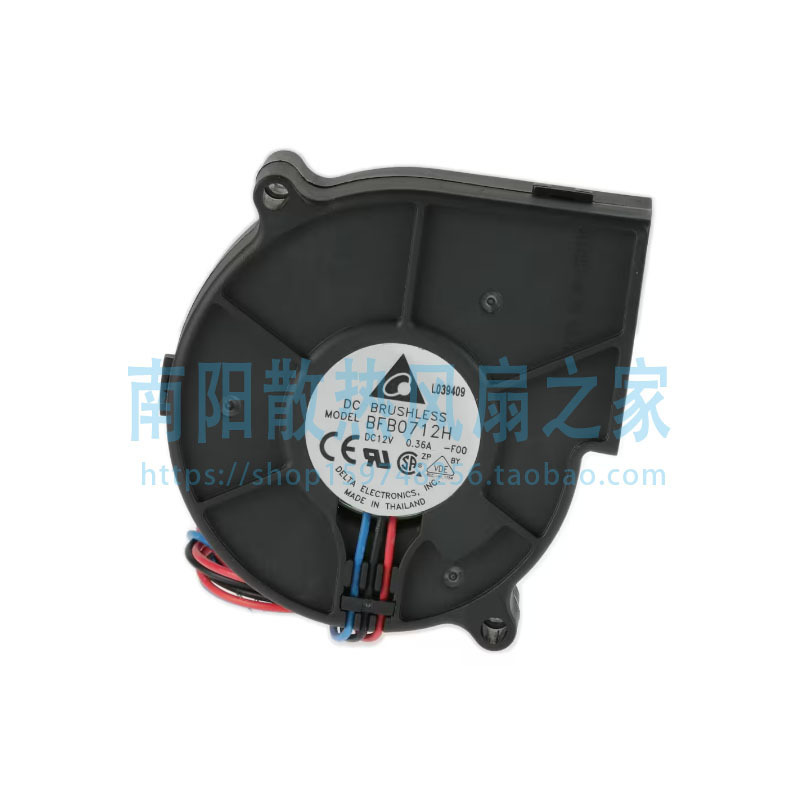 Delta/Delta Bfb0712H-F00 Dc12V 0.36A 7530 3-Wire Turbine Blower Fan
