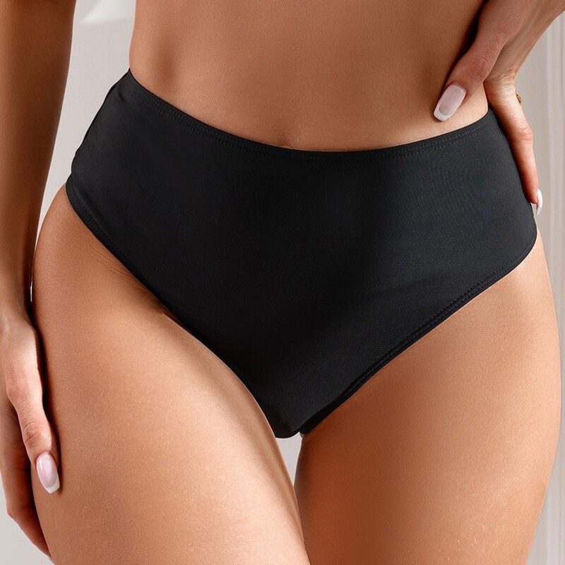 2026 New Style Swimsuit Women's Bikini Bottoms Sexy Tight-Fitting Slim Solid Color Triangle Beach Hot Spring Swim Trunks