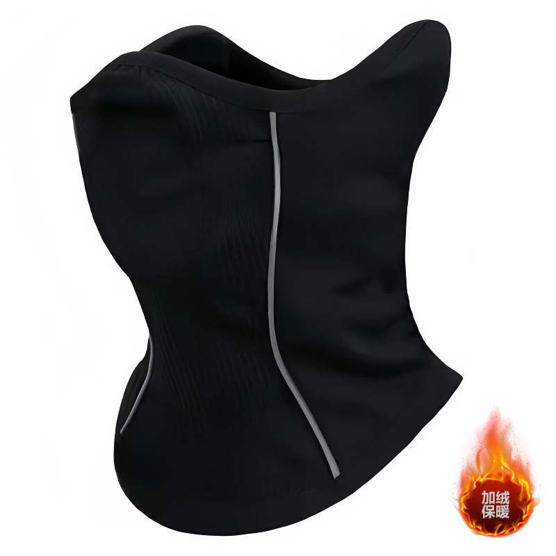 Autumn and Winter Sports Outdoor Neck Gaiter with Reflective Strip Design, Cold-Proof, Warm, Non-Suffocating, Sweat-Wicking Ski Mask Headgear Factory