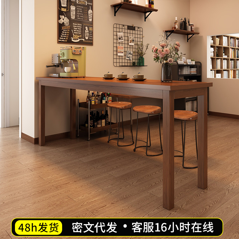 Mesa de comedor de madera maciza pequeña casa mesa estrecha mesa de comedor mesa larga 2025 nueva mesa de café de lujo ligera mesa de negociación