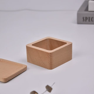 木质首饰盒榉木饰品包装盒手镯项链木盒手表盒木质带盖木盒子