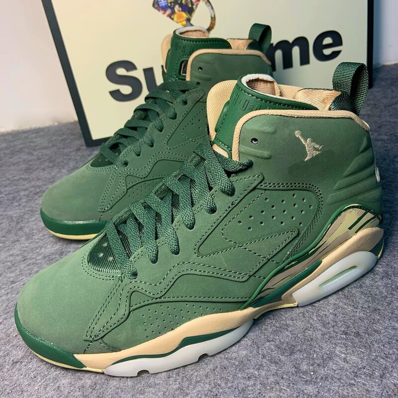 Original Jumpman Mvp High-Top Basketball Shoes, Comfortable, Wear-Resistant, Shock-Absorbing, Casual Sports Shoes for Men and Women, Aj Air Jordan Style