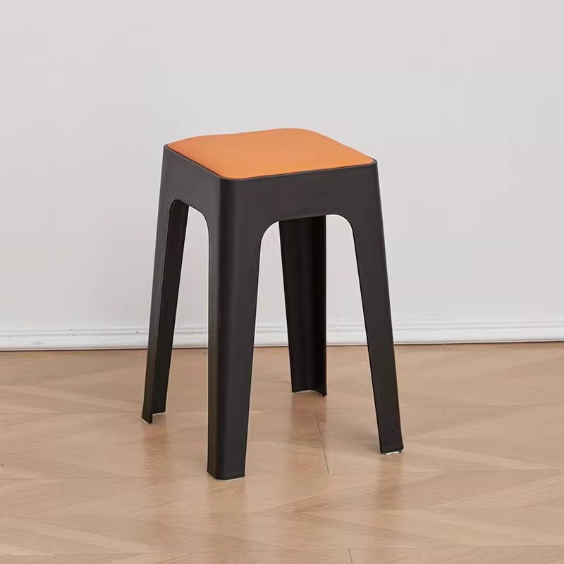 검정색과 주황색 [강화된 두꺼운 버전 - 순중량 1.65kg, 스툴 표면 28cm] 손상 보장