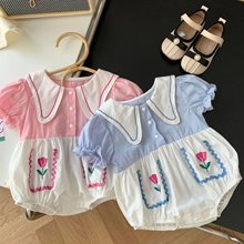 婴儿衣服a类春秋	新生儿衣服a类纯棉 宝宝衣服夏季连体衣爬爬服