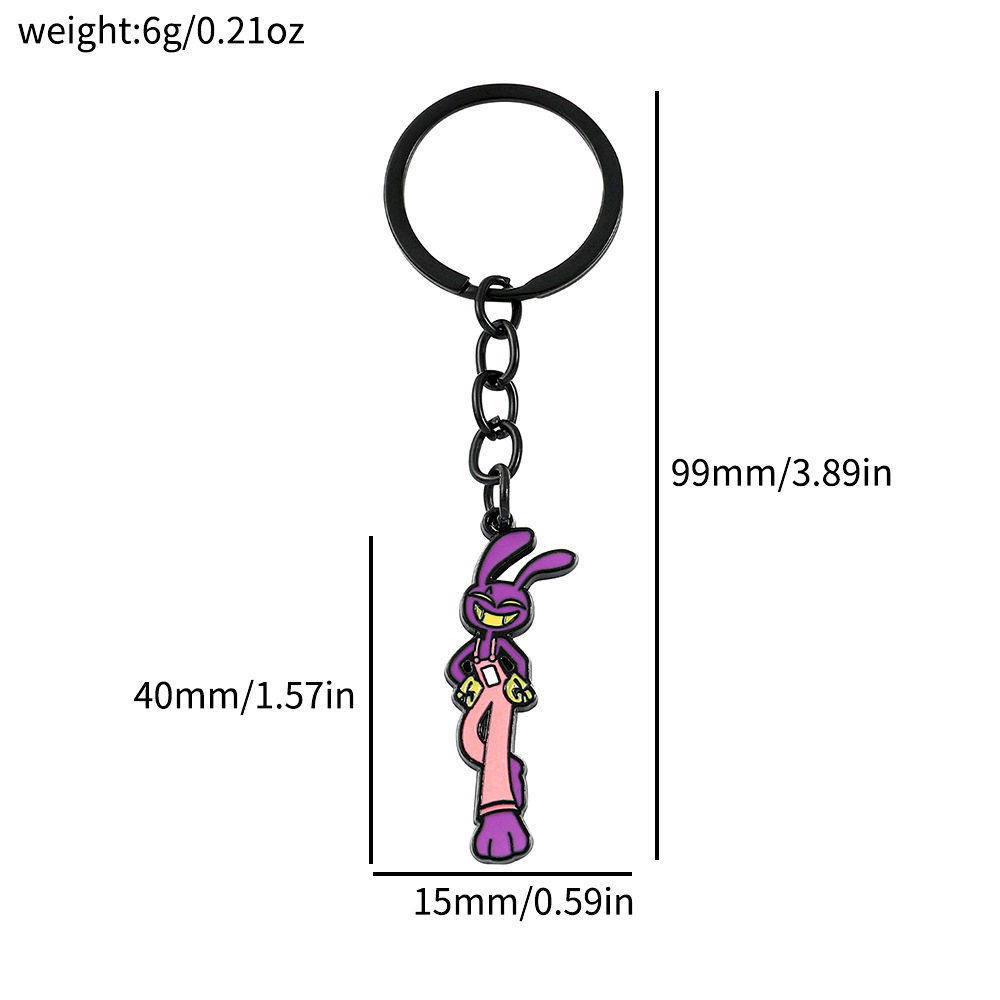 Transfronterizo Temu comedia europea y americana anime magia digital circo pomni collar llavero colgante joyería