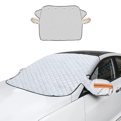 Car snow cover, front windshield anti-freeze cover, windshield anti-frost and anti-snow cover, thickened winter windshield cover, snow shield, sunshade