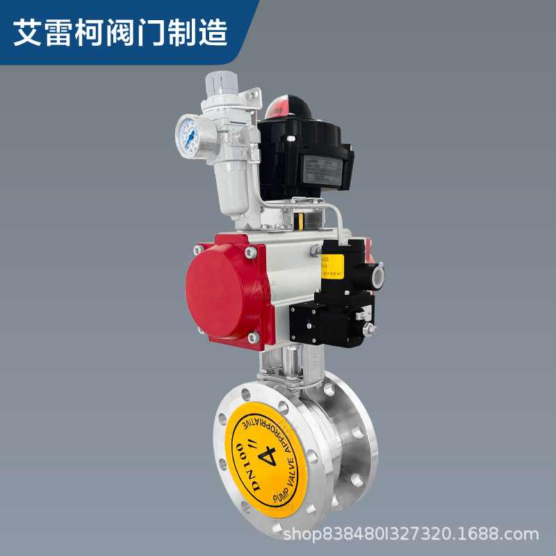 D641卫生级气动蝶阀法兰式不锈钢快开阀门DN80/DN100/DN125/DN150