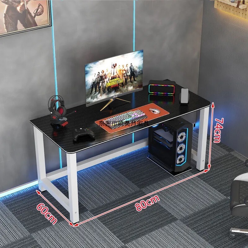 Light Luxury Computer Desk, Home Study Desk, Bedroom Writing Desk, Office Desk, Trendy Gaming Desk Set, Dual-Person E-Sports Desk