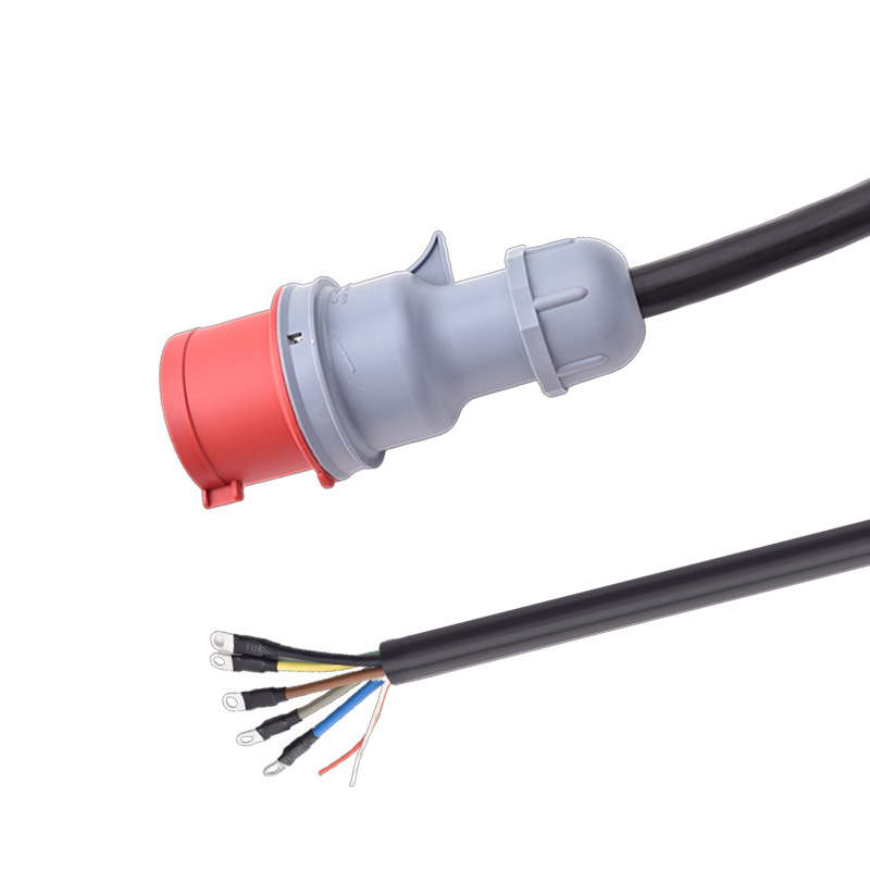 批量供应7芯新能源工业插头电源线 环保认证防水工业插头 延长线
