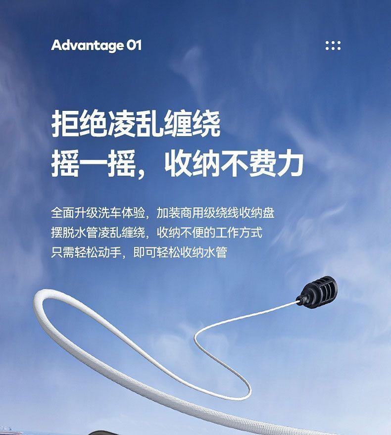 Ultra-High Pressure Car Washing Machine 220V Water Gun High-Power Household Commercial Cleaning Machine Portable Supercharged Water Gun Car Washing Artifact
