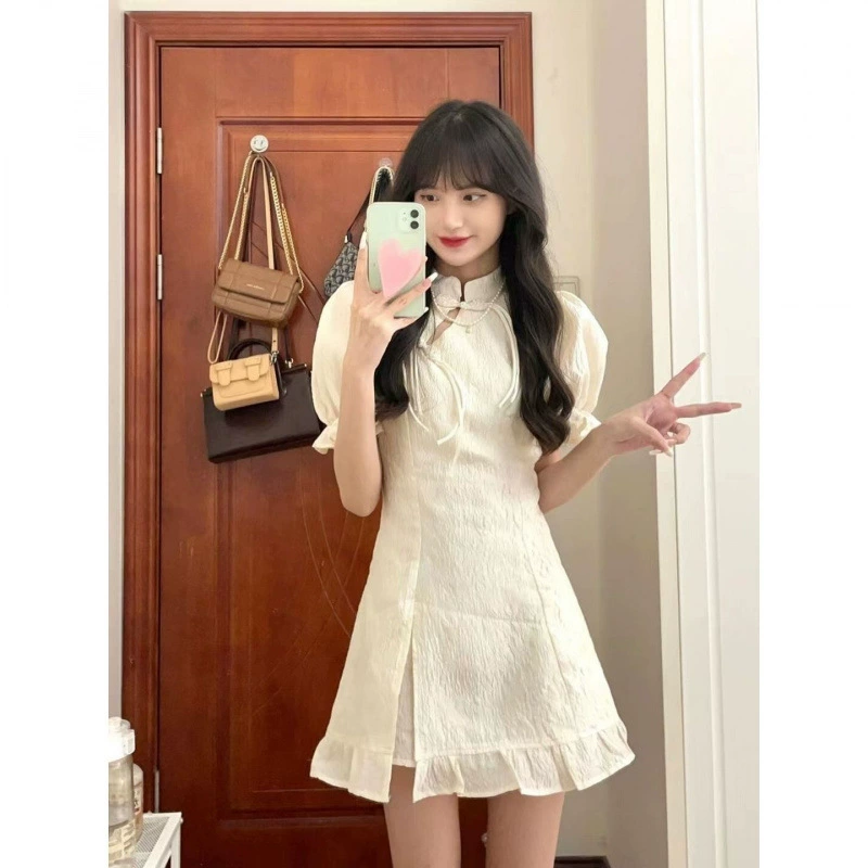 Улучшенное платье cheongsam женское чувство дизайна