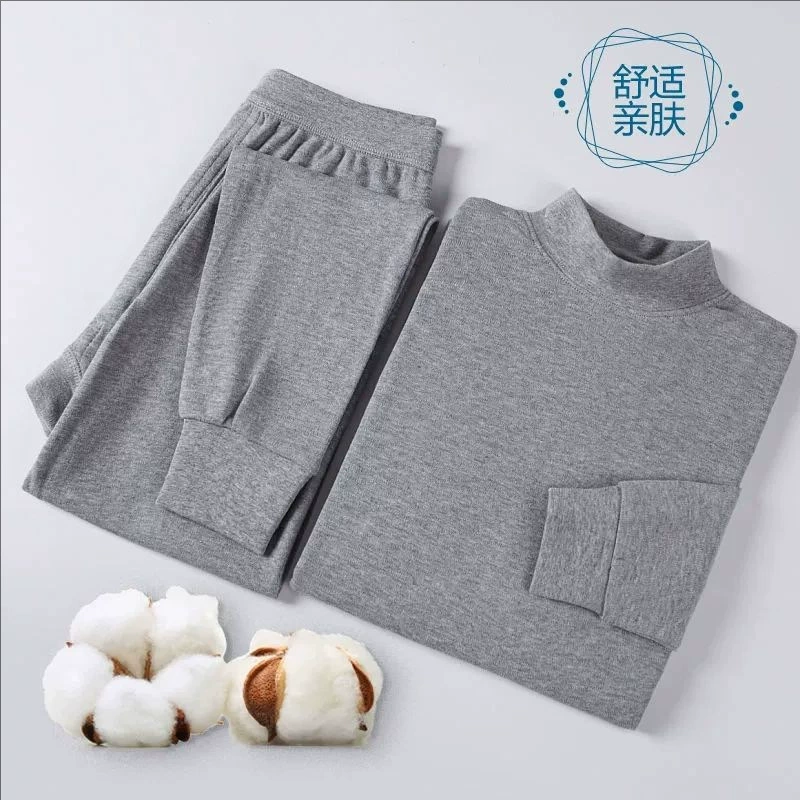 Мужские хлопчатобумажные осенние брюки нижняя рубашка для мужчин и женщин термобелье тонкое нижнее белье для молодежи