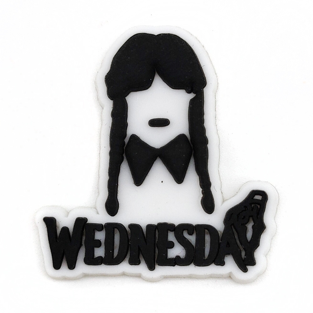 Serie de TV americana miércoles agujero zapatos zapato flor zapato hebilla desmontable flor zapato hebilla agujero zapatos Decoración