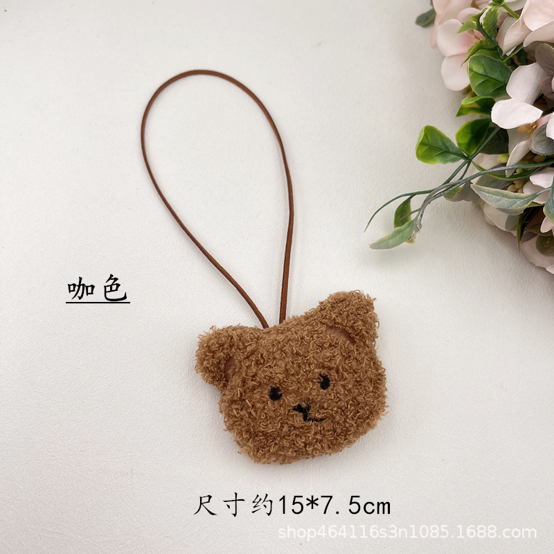 INS lindo Oso de dibujos animados nombre colgante de felpa decoración jardín de infantes famosa marca nombre de los niños colgante