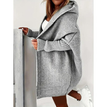 L 55133 Hooded Batwing Sleeve Sweater �Bñ������ë���¿�W��