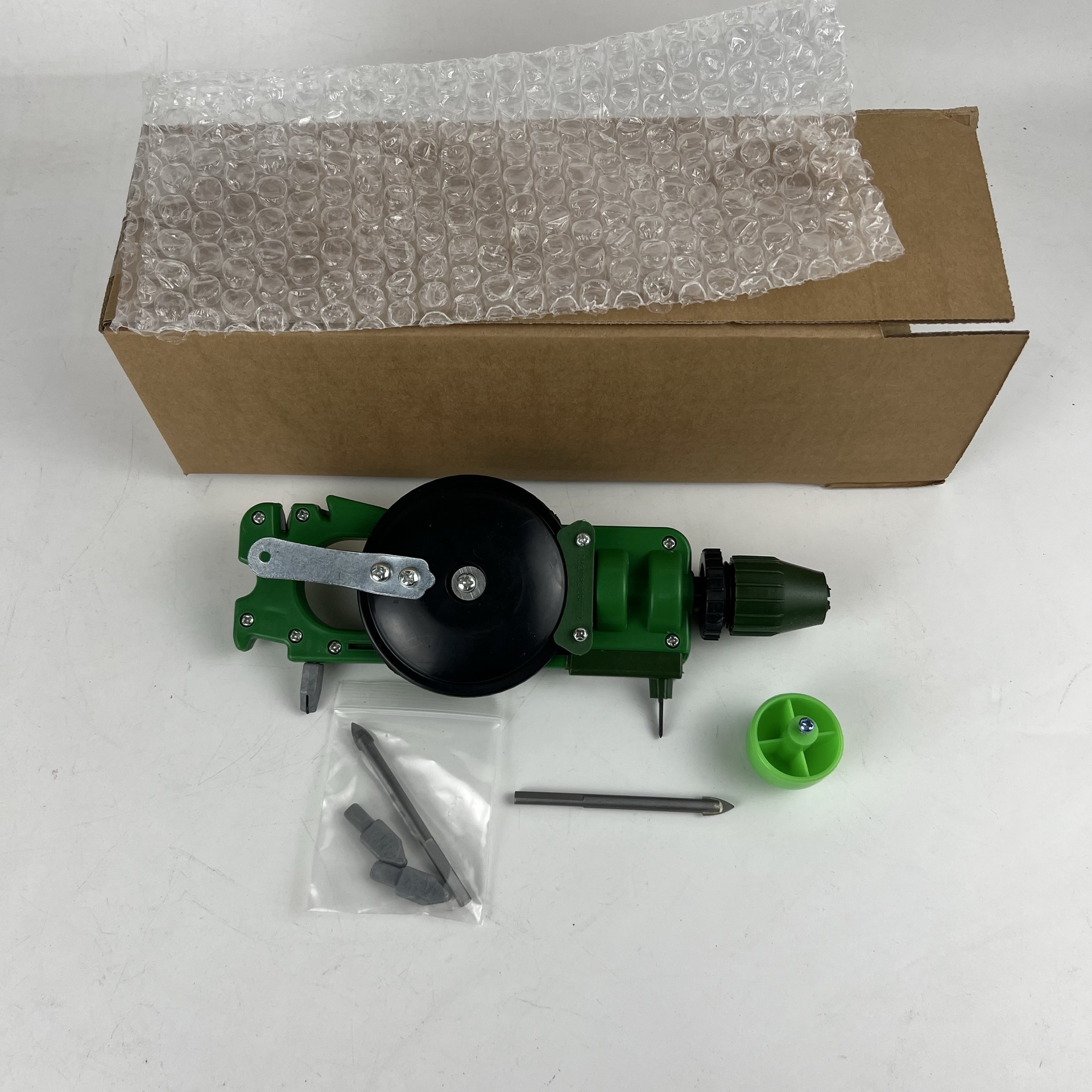 madera perforador manual de vidrio aire abierto cuchillo de vidrio integrado cuchillo de cerámica multifuncional afilador afilador tijeras