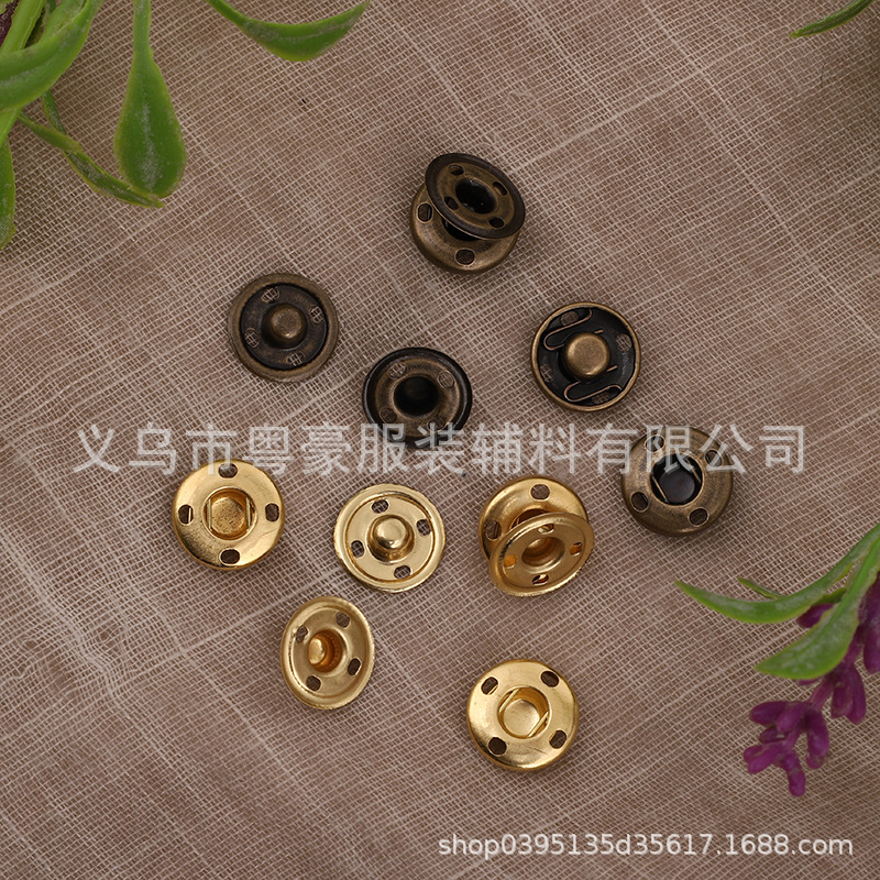 金属手缝按扣铜揿扣手缝暗扣隐形防走光子母扣圆形服装按扣辅料-阿里巴巴