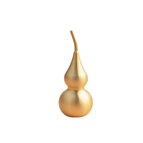 Brass copper gourd keychain pointed beak gourd hollow large gourd copper accessories