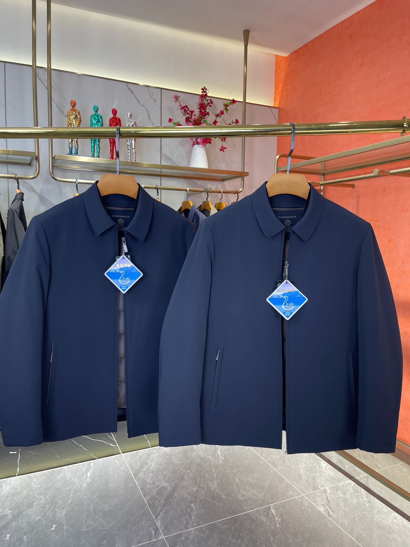 2025年新作 冬用 防寒 ホワイトダックダウン ラペル付き ビジネスカジュアル ダウンジャケット メンズ アウター 人気商品 A9968