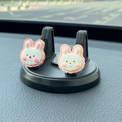 Car Mobile Phone Holder 2025 New Car Supplies In-Car Central Control Instrument Panel Car Support Navigation Stand Support (Car phone holder) - sitting-mobile-phone-bracket-biscuit-rabbit