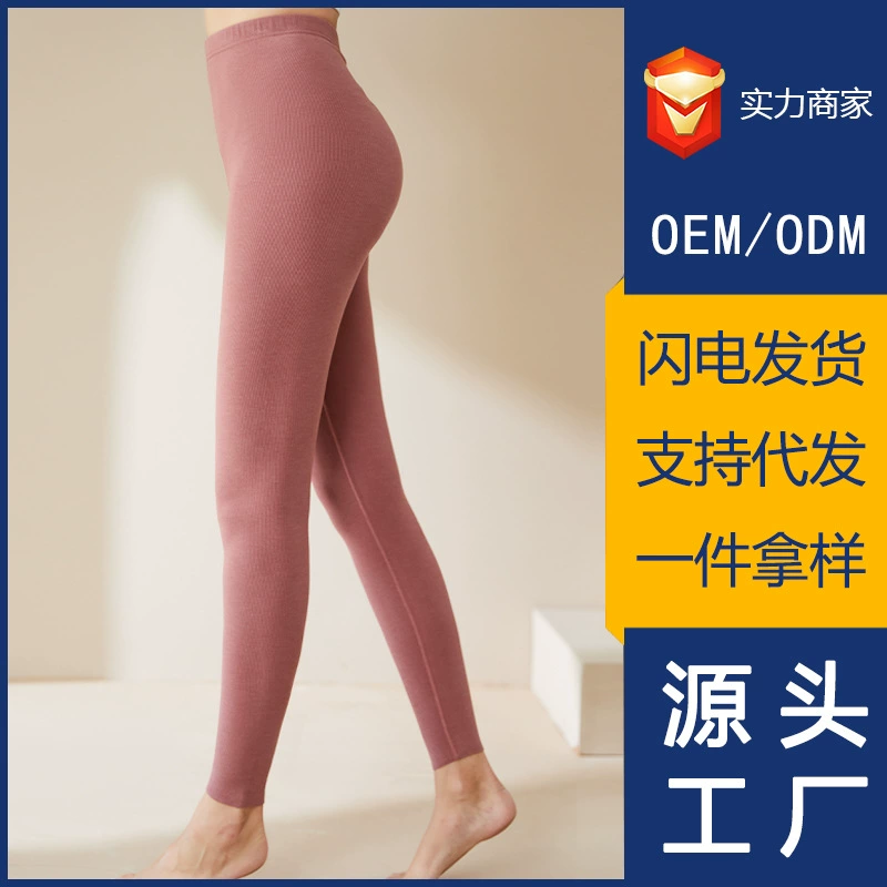 Обработка индивидуальных женских осенних брюк на флисовой подкладке с флисовыми леггинсами, женское самонагревающееся термобелье, бактериостатические штаны