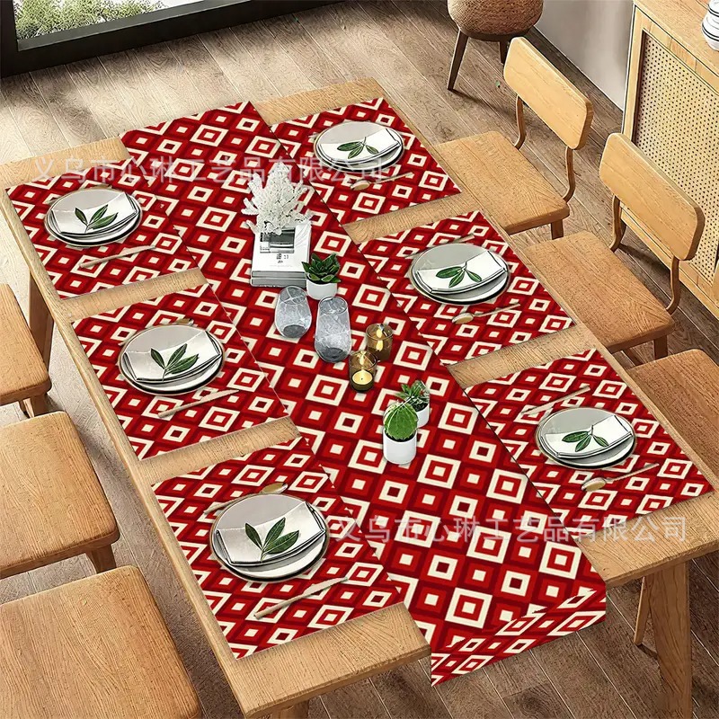 Nuevo conjunto de toallas de mesa transfronterizas de Navidad decoración de mesa Bandera de mesa Bandera de mesa Amazon 2026