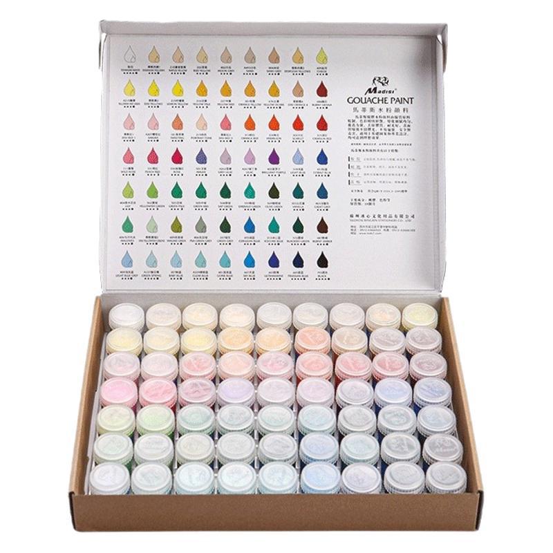 Matisse Degummed Water Powder Paint Professional Color Painting Set 24 Colors Student Painting Exam 