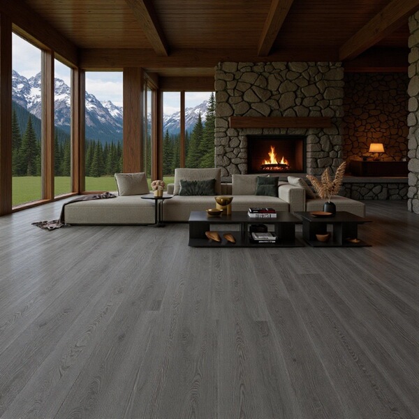 SPC stone plastic floor fireproof waterproof wear-resistant strip…