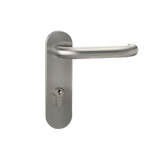 Lelang wholesale stainless steel 304 European standard fire door locks, Jiejing door U-shaped door handles, hospital safety handle locks