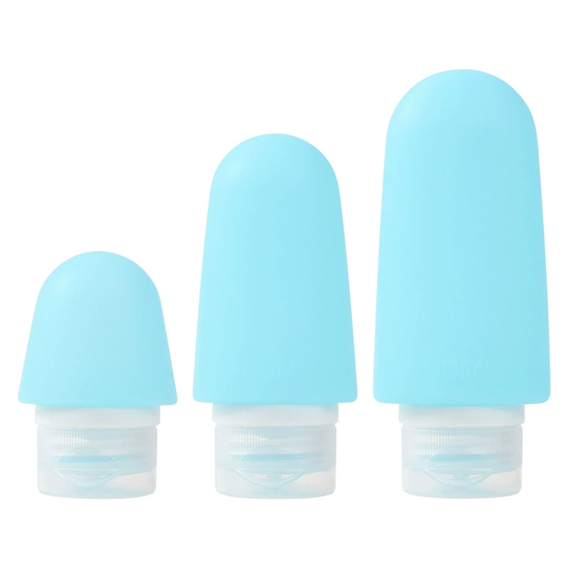 Silicone bottle for traveling, handheld lotion, storage system, hermetic container, fall protection