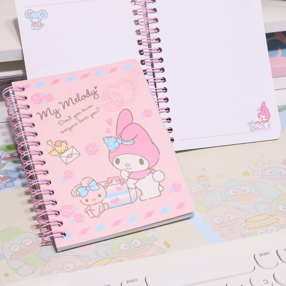 Cuaderno de estilo de anime A6 Libro de bobina Xiaoyugui Libro de diario Libro de páginas en color Estudiante de escuela primaria Chica linda