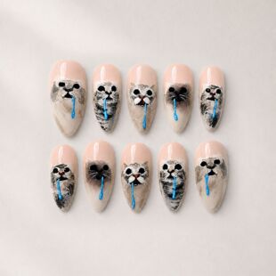 �������׼�Ƭ�����ʹ�����Ȥζ�˺�؈�A�Ƽ�30Ƭpressonnails��Ƭ