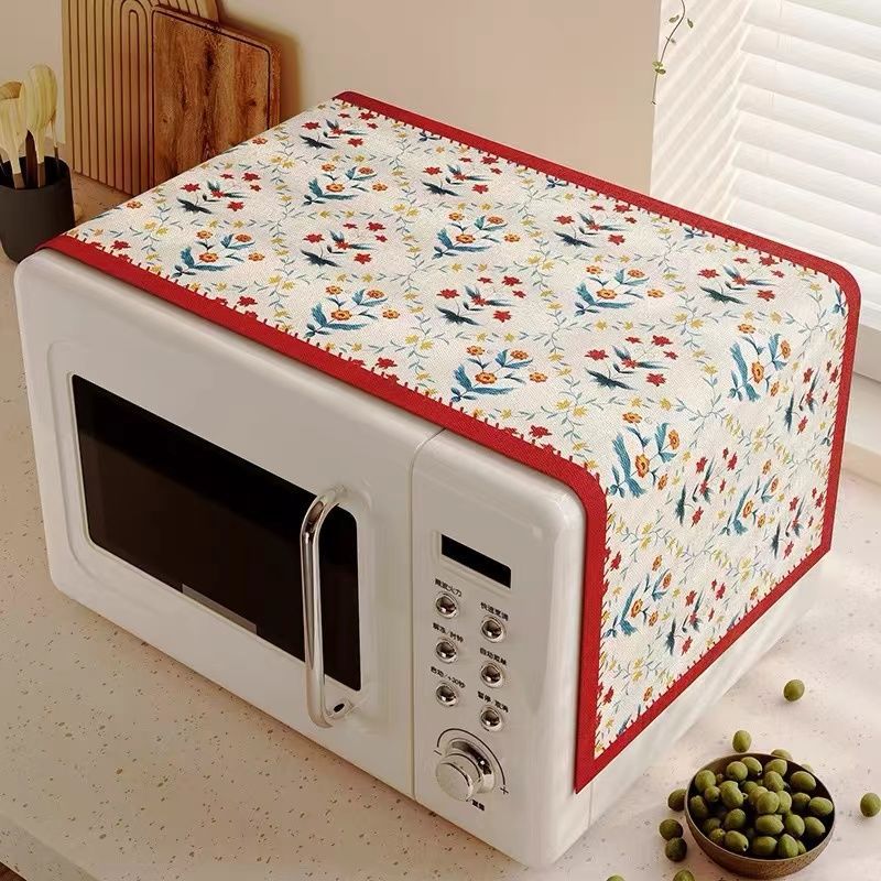 Cocina especial horno cubierta tela de microondas resistente al desgaste a prueba de polvo almohadilla decorativa refrigerador ligera de lujo toalla de cubierta impermeable a prueba de aceite de alta calidad