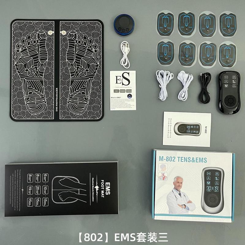 多機能EMS電気パルス足裏マッサージパッド、頸椎経絡マッサージパッチ、パルス理学療法フットパッド、電子パルス|undefined