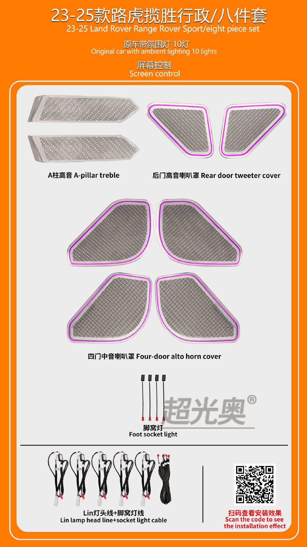 for Land | Land Rover Panel (Dashboard) işıqlandırması - 23-25-range-rover-executiveeight-piece-setoptional