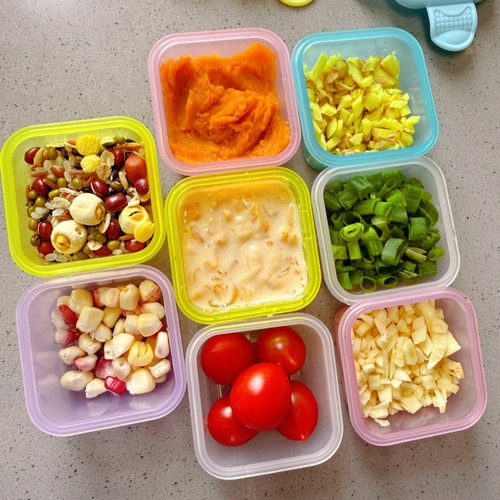 Mini Fresh-Keeping Container with Lid – Child & Baby-Safe, Heat-Resistant, Transparent Storage Box | Dopamine-Colored Baby Food Organizer