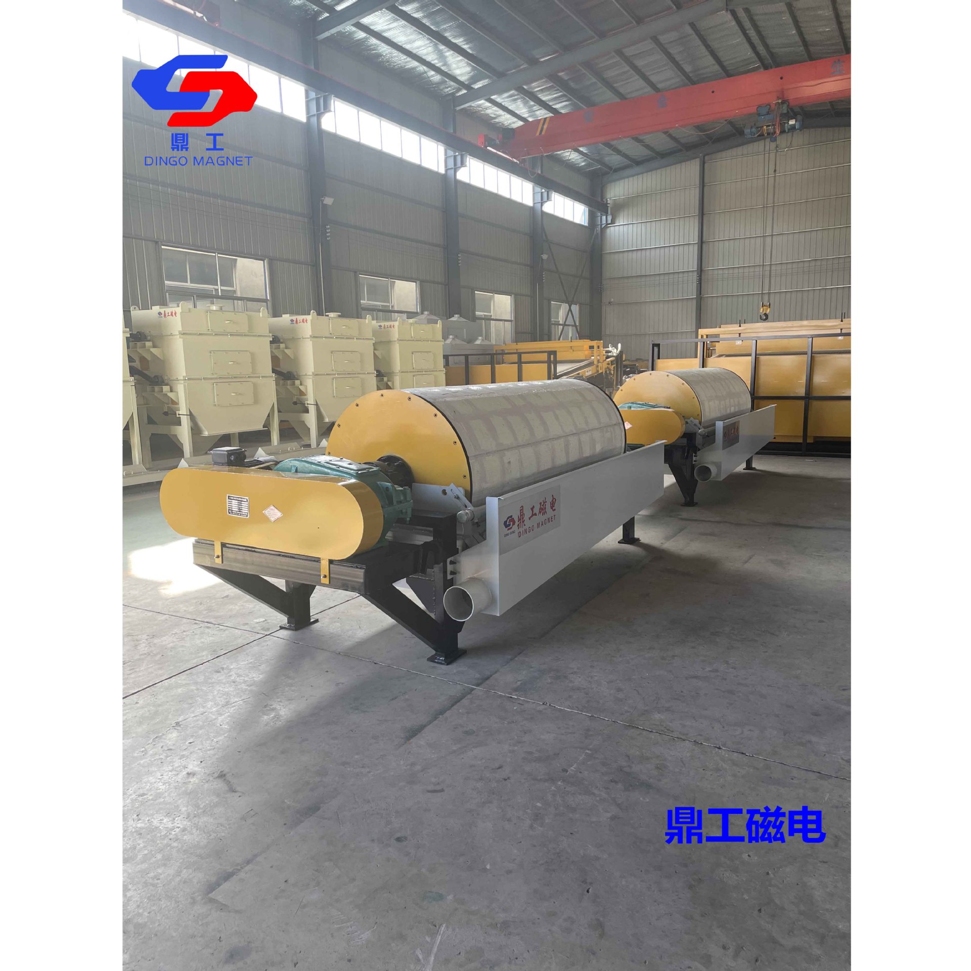 供应高强磁磁选机 永磁筒式磁选机 购买磁选机请认准山东鼎工
