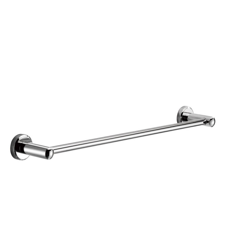 Factory direct sale cross-border 304 stainless steel towel bar single pole bathroom towel rack toilet towel hanging pole single bar