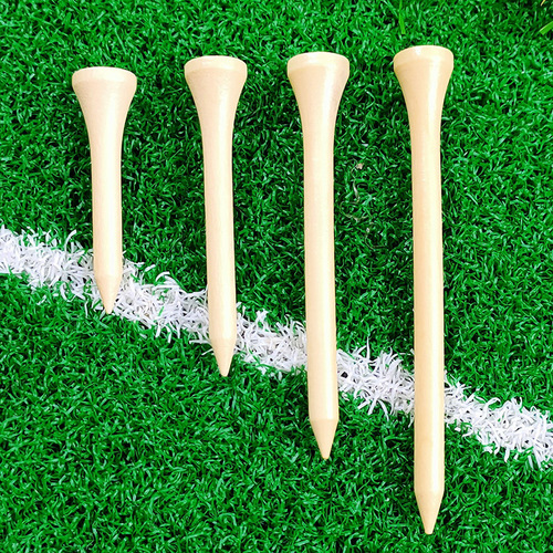 100pcs/pack golf wood TEE varnish wooden golf tee holder golf tee tee ladder