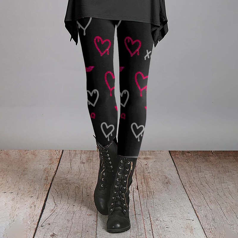 2025 Cross-Border Foreign Trade Factory Women's Yoga Pants Valentine's Day Heart Digital Print Tight-Fitting Pod One-Piece Custom 2025 Cross-Border Foreign Trade Factory Women's Yoga Pants Valentine's Day Heart Digital Print Tight-Fitting Pod One-Piece Custom