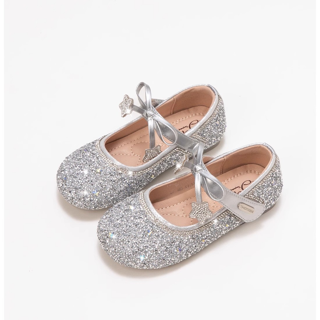 Zapatos de princesa para niñas zapatos de cuero para niños 2026 nuevo primavera y otoño zapatos de cristal para niñas con suela suave zapatos de moda image 4