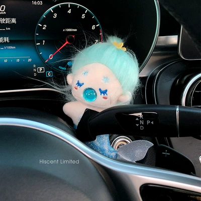 Sürətlər qutusu və əl tormozu başlıqları the mermaid princess car block - genuine-huai-block-decoration-blue-haired-mermaid