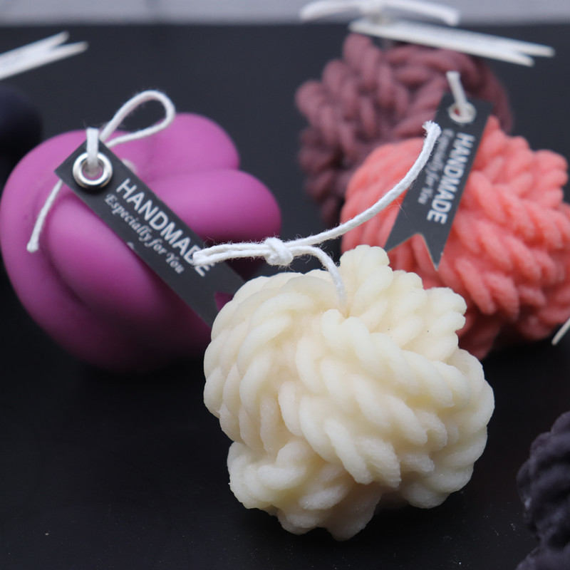 Wool ball small magic ball knot model hand DIY candle silicone mold