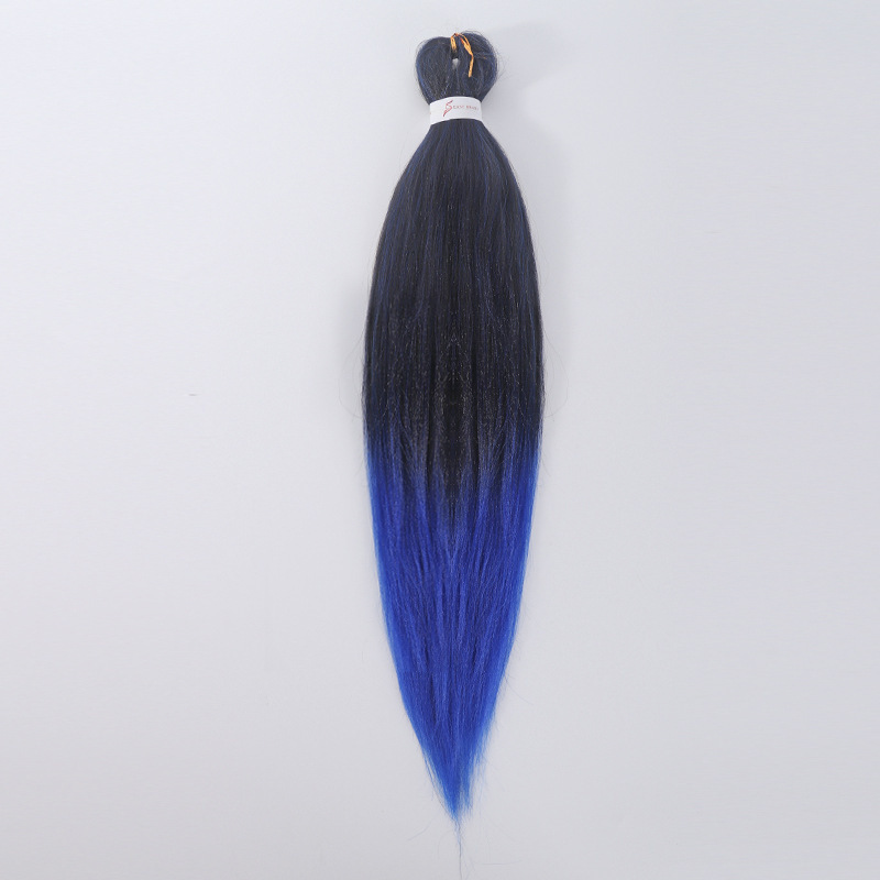 Trenzas grandes Ez, paquete de dos, flequillo exótico y moderno, cabello rizado de estilo exótico, peluca con flequillo completo